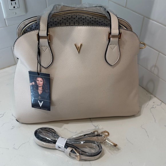 vanessa williams Handbags - "NEW" Vanessa Williams The Lush Collection Off White Faux Leather Purse